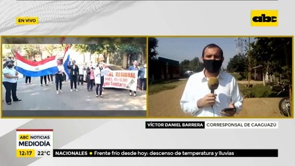 Funcionarios de Salud exigen gratificación por COVID-19 en Coronel Oviedo