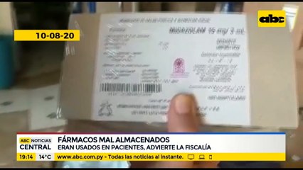 Fármacos mal almacenados eran usados en pacientes