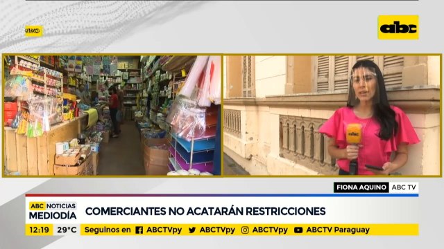 Comerciantes de San Lorenzo no acatarán restricciones de cuarentena social