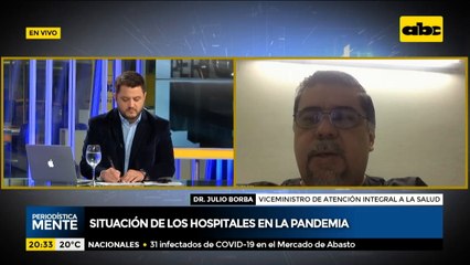 Camas de terapia intensiva están ocupadas un 80%