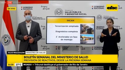 Aceleradores del INCAN entrarán en funcionamiento en 7 a 10 días, según Mazzoleni