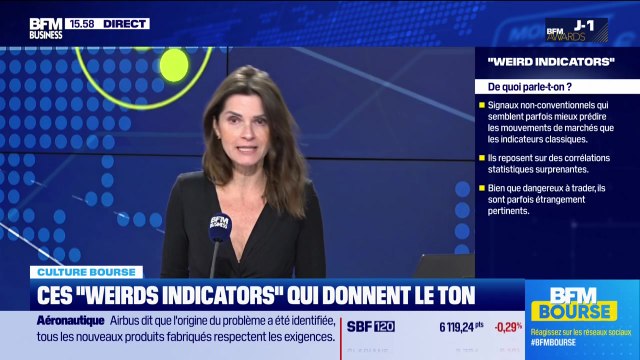 Culture Bourse : Ces weirds indicators qui donnent le ton, par Julie Cohen-Heurton - 01/12