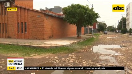 Pésimo estado de calle en pleno barrio residencial asunceno