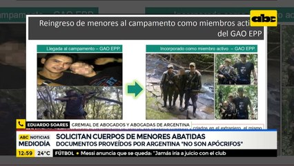 Niñas fueron "ejecutadas", según abogado argentino