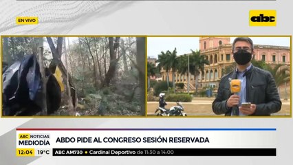 Mario Abdo pide al Congreso una sesión reservada