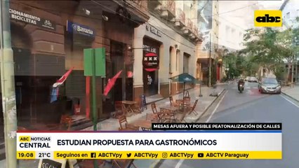 Propuesta para gastronómicos: Podrían peatonalizar las calles
