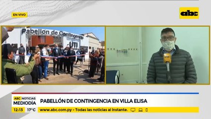 Pabellón de contigencia de Villa Elisa, culminado en 12 días