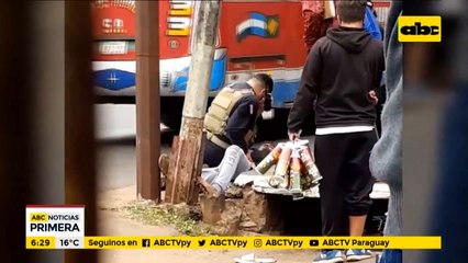 Joven detenido tras intentar huir de presencia policial