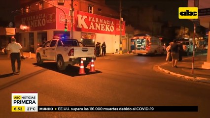 Accidente con derivación fatal en Luque