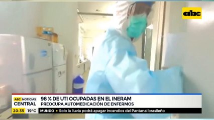 Ineram registra ocupación del 98% de camas de UTI