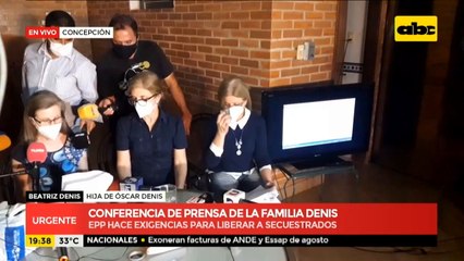 EPP facilita material audiovisual a familiares de Óscar Denis