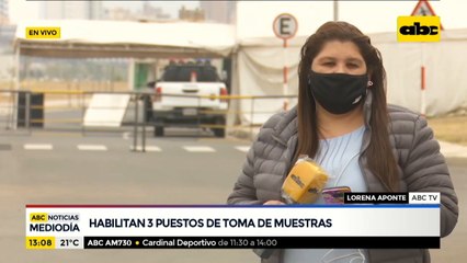 Habilitan tres nuevos puestos de toma de muestras