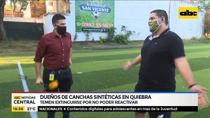 Dueños de canchas sintéticas, en quiebra