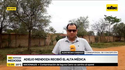 Adelio Mendoza recibió el alta médica