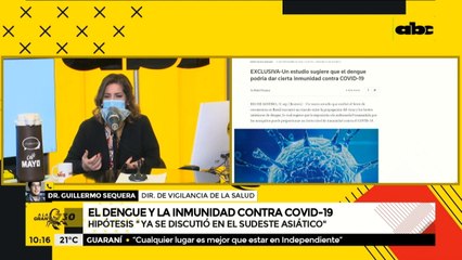 "Este año no tendremos una epidemia grande de dengue", según el Dr. Sequera