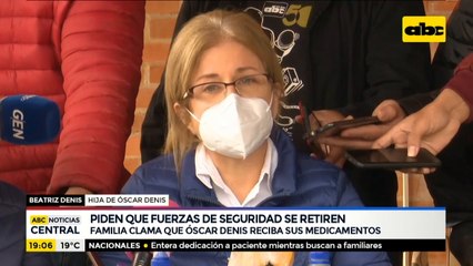 Familia clama que Óscar Denis reciba sus medicamentos
