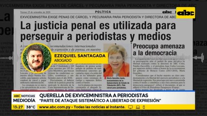 Querella a periodistas es un "ataque sistemático a la libertad de expresión", según abogado