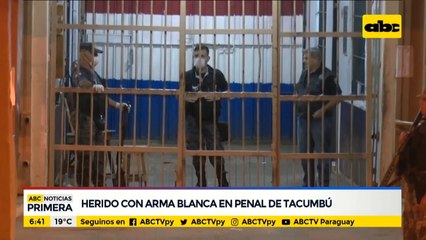 Herido con arma blanca en Penal de Tacumbú