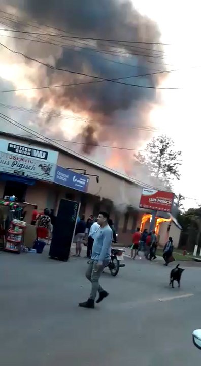 Incendio en Yegros