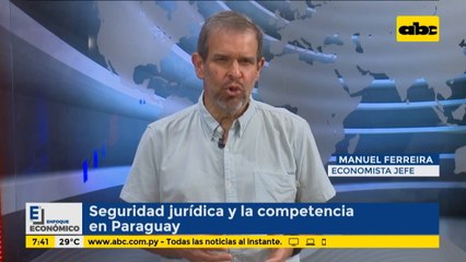 Enfoque Económico: Seguridad jurídica y la competencia en Paraguay