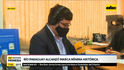 Río Paraguay alcanzó marca mínima histórica