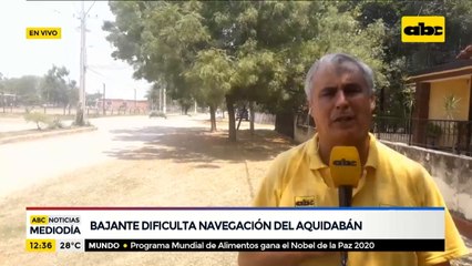 Bajante dificulta navegación del Aquidabán