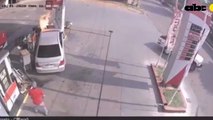 Accidente ocurrido en una estación de servicio en Loreto que casi provocó un gran incendio