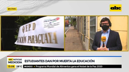 Estudiantes dan por muerta a la educación