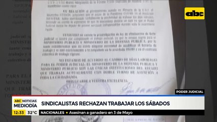Sindicalistas rechazan trabajar los sábados