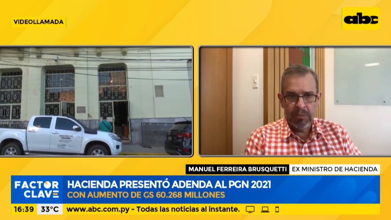 Hacienda presentó adenda al PGN 2021 con aumento de G. 60 mil millones