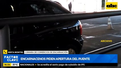 Encarnacenos piden apertura del puente para reactivar economía