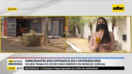Siguen trabajos de reconocimiento de cuerpos de inmigrantes hallados en contenedor