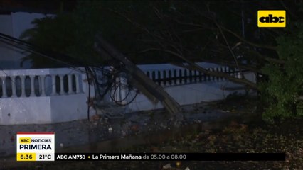 Fuerte temporal causó varios destrozos