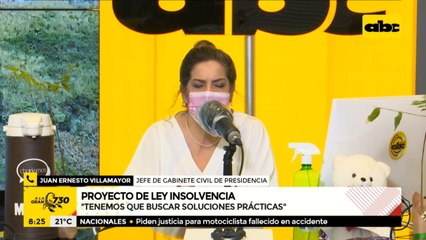 Villamayor pide precisión sobre criticas a proyecto de Ley de Insolvencia