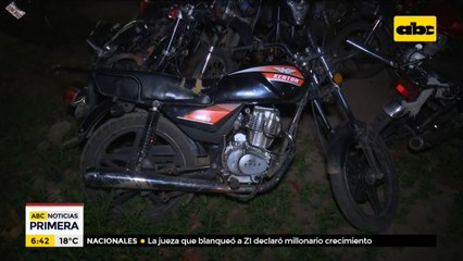 Detenido por tener una motocicleta robada