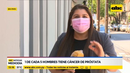 1 de cada 5 hombres tiene cáncer de próstata