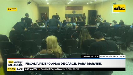Fiscalía pide 40 años de cárcel para Bruno Marabel