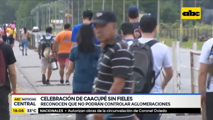Celebración de Virgen de Caacupé, sin fieles