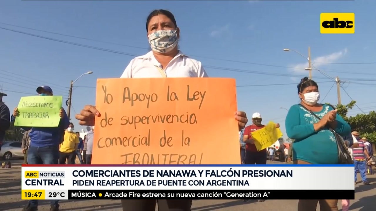 Comerciantes de Nanawa y Falcón presionan apertura de frontera