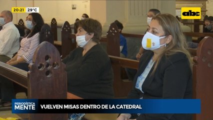 Vuelven las misas dentro de la Catedral Metropolitana