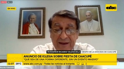 Misas del novenario de Caacupé serán a puertas cerradas y sin fieles