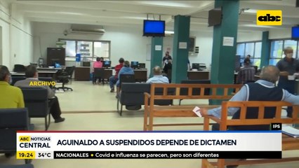 IPS: Aguinaldo de suspendidos depende de dictamen