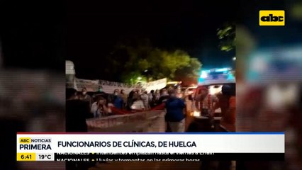 Arrancó la huelga de funcionarios de Clínicas