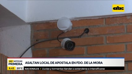 Asaltan local de Apostala en Fernando de la Mora