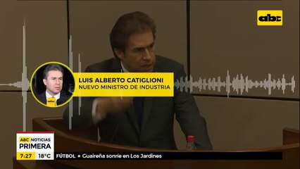 Luis Castiglioni, nuevo ministro de Industria y Comercio