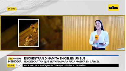 Encuentran dinamita en gel en un bus de larga distancia