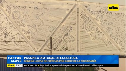 Pasarela peatonal de la cultura genera lluvia de críticas por parte de la ciudadanía
