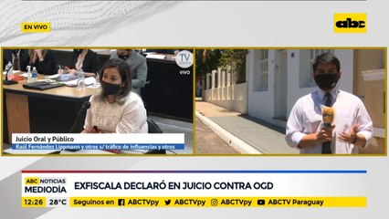 Exfiscala declaró en juicio oral contra Óscar González Daher