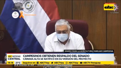 Campesinos tienen respaldo del senado