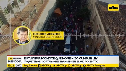Euclides reconoce que no se hizo cumplir la ley durante manifestación campesina